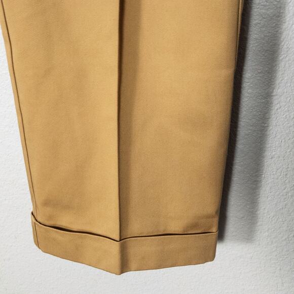 Lands' End Women’s Tailored Trousers Khaki Modern Classic Preppy Straight 12 - Picture 6 of 8